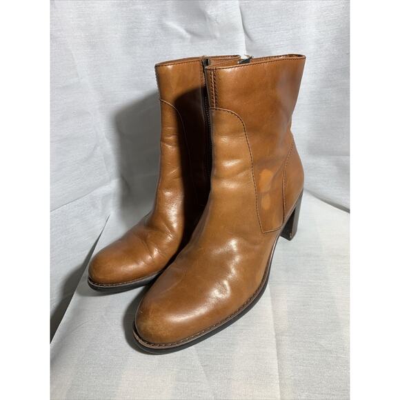 Liz Claiborne Flex Manon Boots Leather Womens Size 7 Ankle Booties - Picture 3 of 10